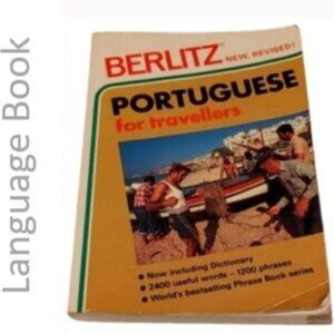 Vintage Berlitz learn Portuguese language pocket book